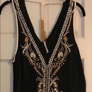 Free people embellished black dress